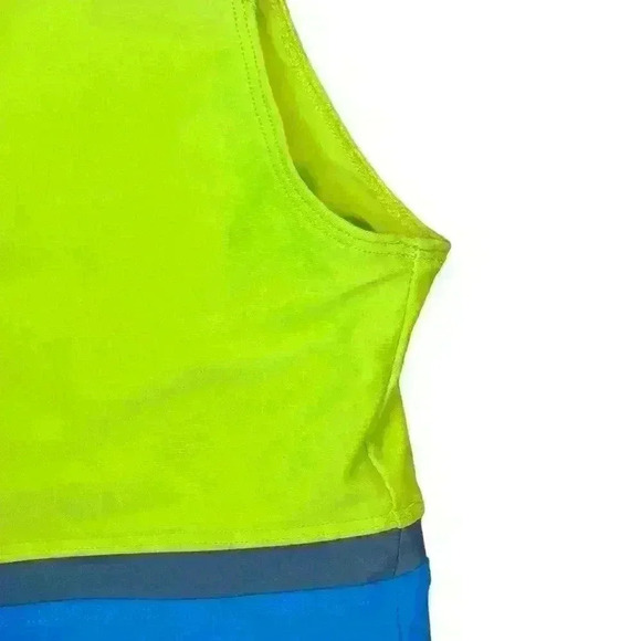 Tracy McGrady T-MAC Body Con Mini Dress Neon Blue & Green M - Picture 5 of 8